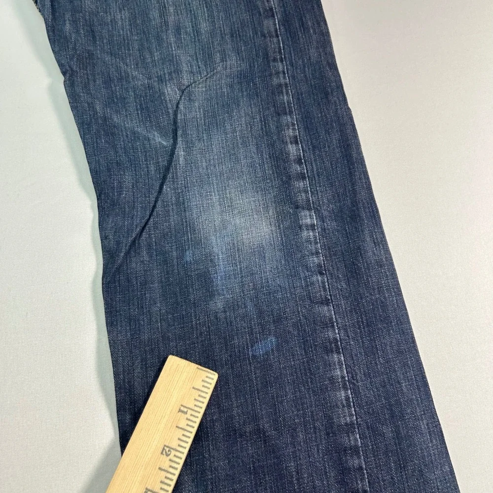 Mens Levis 513 Slim Straight Leg Dark Wash Denim Jeans 32x34 Blue 085130025